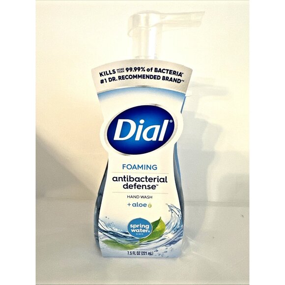 6 Pack Dial Foaming Antibacterial Hand Wash Aloe Spring Water Scent 7.5 fl oz - Picture 7 of 7